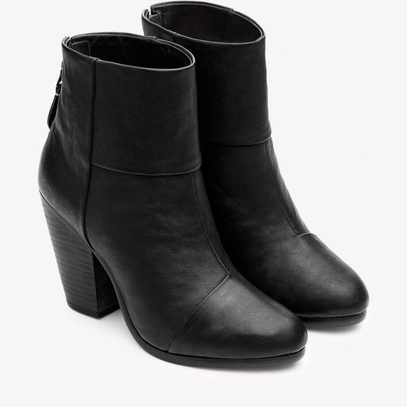rag & bone Shoes - RAG AND BONE Black Leather Classic Newbury Boot